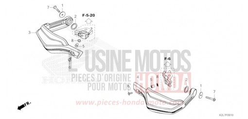 KNUCKLE GUARD ADV350AP de 2023